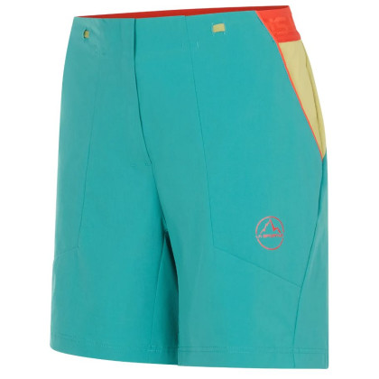 Pantaloncini da donna La Sportiva Guard Short W blu/verde Lagoon/Green Banana