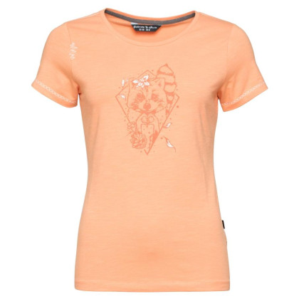 Maglietta da donna Chillaz Gandia Little Bear Heart corallo coral