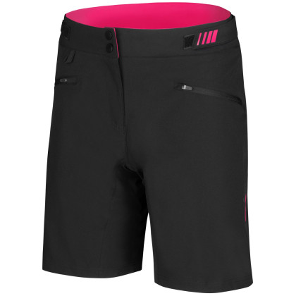 Pantaloncini da ciclismo da donna Etape Cat 2.0 nero/rosa