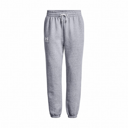 Pantaloni da tuta da donna Under Armour Essential Fleece Joggers grigio chiaro ModGrayLightHeather/White