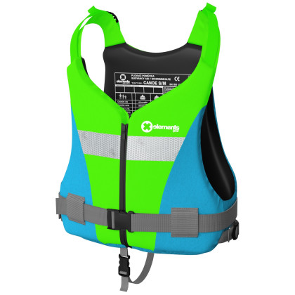 Gilet di galleggiamento Elements Gear Canoe Plus verde/blu Lime/Aqua