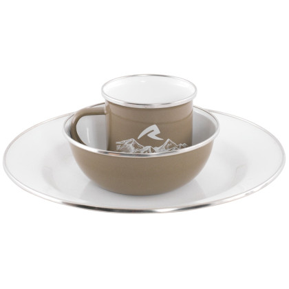 Set di stoviglie Robens Tongass Single Enamel Set beige