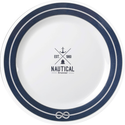 Piatto Brunner Dinner plate blue bianco/blu