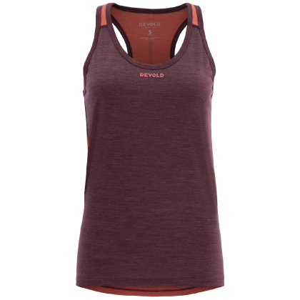 Canotta da donna Devold Running Merino 130 Tank Wmn viola PORT