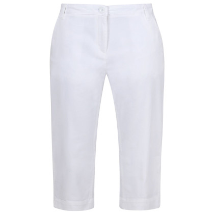 Pantaloni a 3/4 da donna Regatta Bayletta Capri bianco White