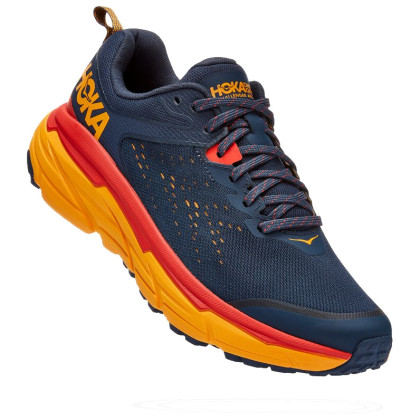 Scarpe da uomo Hoka M Challenger Atr 6 Wide blu/arancio Outer Space / Radiant Yellow