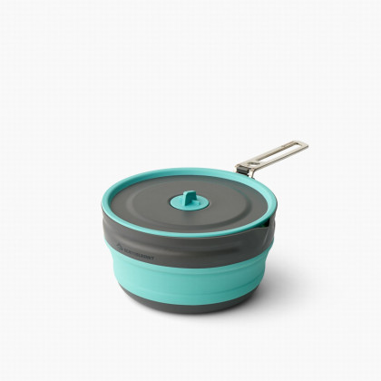 Pentola pieghevole Sea to Summit Frontier UL Collapsible Pouring Pot 2.2L blu/nero Aqua Sea Blue