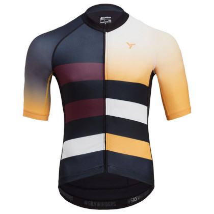 Maglia da ciclismo da uomo Silvini Mazzano 2023 nero/giallo black-yellow