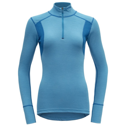 Maglietta da donna Devold Hiking Half Zip Neck blu Malibu/Skydiver