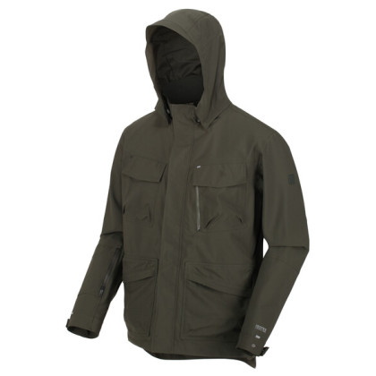 Giacca da uomo Regatta Makai verde scuro Dark Khaki