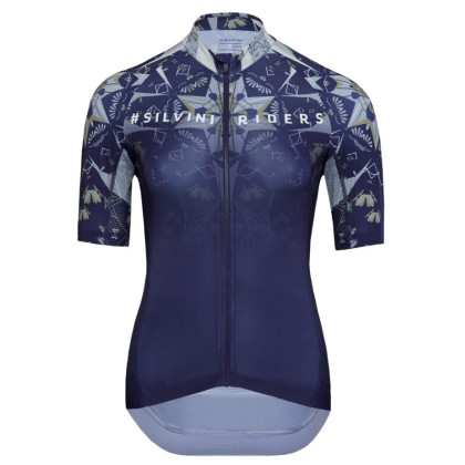 Maglia da ciclismo per donna Silvini Mottolina blu scuro navy