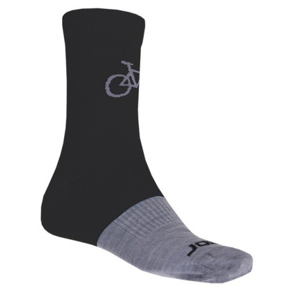 Calze Sensor Tour Merino černá/šedá nero/grigio Black/Gray