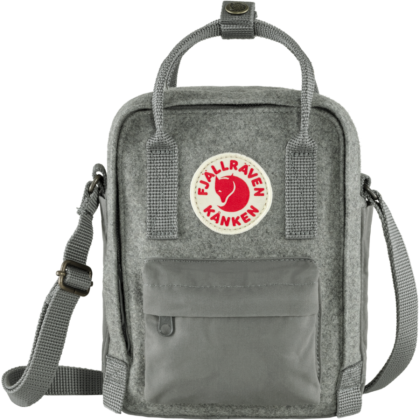 Borsa Fjällräven Kånken Re-Wool Sling grigio GraniteGray