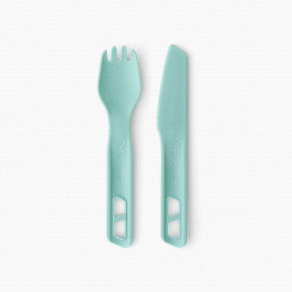 Set di posate Sea to Summit Passage Cutlery Set 2 Piece blu Aqua Sea Blue