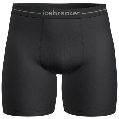 Boxer da uomo Icebreaker M Anatomica Long Boxers nero Black