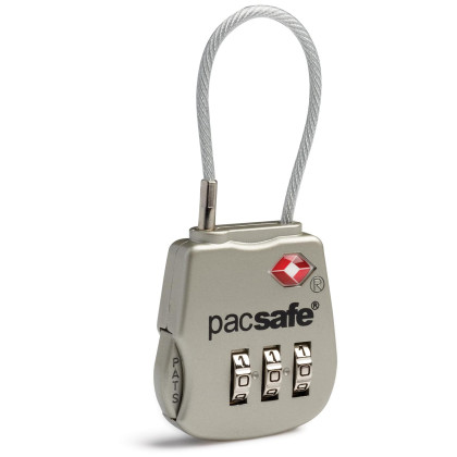 Lucchetto per valigie Pacsafe Prosafe 800 argento Silver