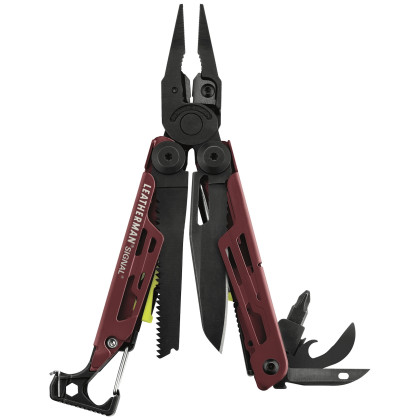 Multitool Leatherman Signal rosso Crimson