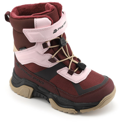 Stivali invernali per bambini Alpine Pro Nero rosso anemone