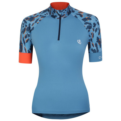 Maglia da ciclismo per donna Dare 2b Follow Through Jrsy blu Niagara Blue/Niagra Animal