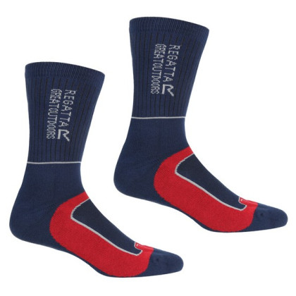 Calzini da uomo Regatta Samaris2SeasonSck blu/rosso Navy/Darked