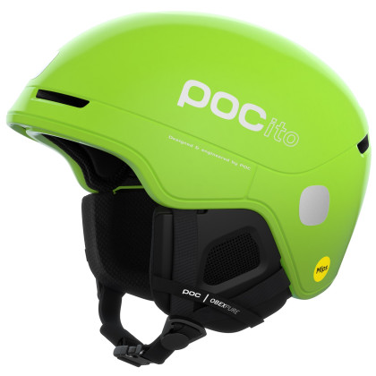 Casco da sci per bambini POC POCito Obex MIPS verde FluorescentYellow/Green