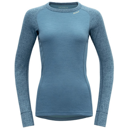 Maglietta sportiva da donna Devold Duo Active Merino 205 Shirt azzurro Moon