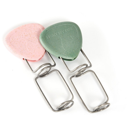 Forchettone da arrosto Light My Fire Grandpa's FireFork 2-pack rosa/verde Sandygreen/Dustypink