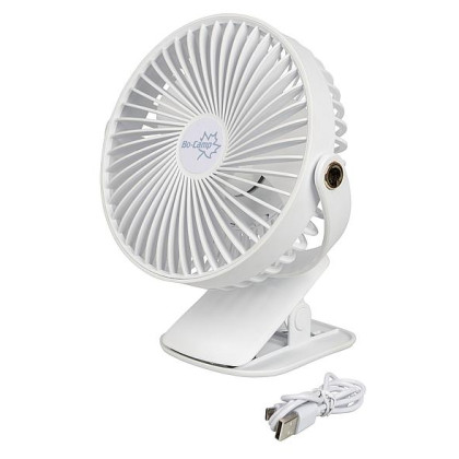 Mini ventilatore Bo-Camp Lux Fan Table DeLuxe ABS bianco White