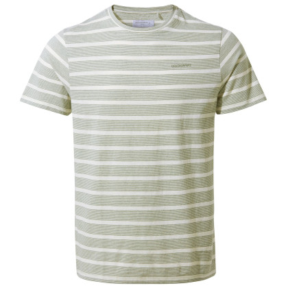 Maglietta da uomo Craghoppers Sten SS T-Shirt verde Sage Stripe