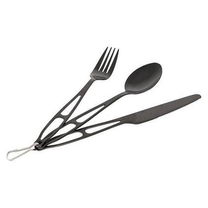 Posate Bo-Camp Outdoorcutlery 3 nero Black