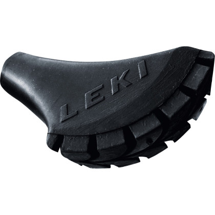 Parapunta Leki Rubber tip Walking nero Black