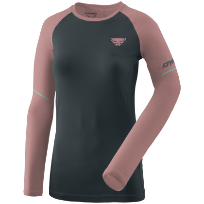 Maglietta da donna Dynafit Alpine Pro Long Sleeve Shirt Women rosa/nero Blueberry/Mokarosa