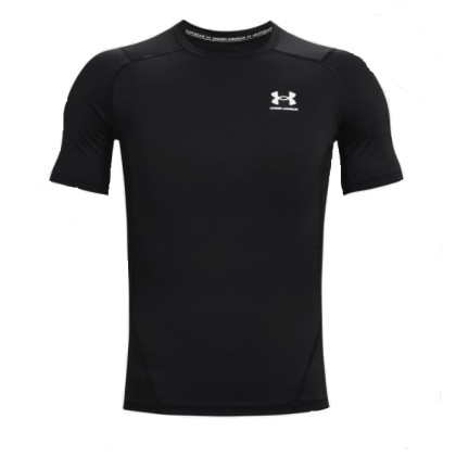 Maglietta funzionale da uomo Under Armour HG Armour Comp SS nero Black//White