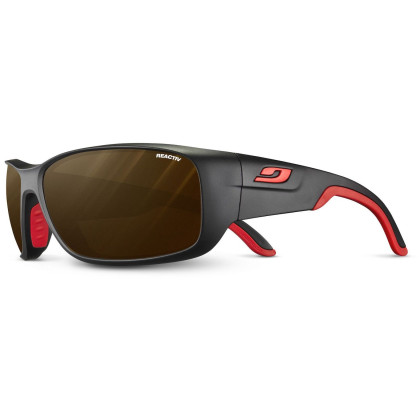 Occhiali da sole Julbo Run 2 Ra Pf 2-4 nero black mat/red