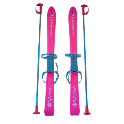 Sci per bambini Yate Dětské lyže 90 cm Carving set rosa Pink