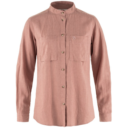 Camicia da donna Fjällräven Övik Hemp Shirt LS W rosa chiaro Dusty Rose