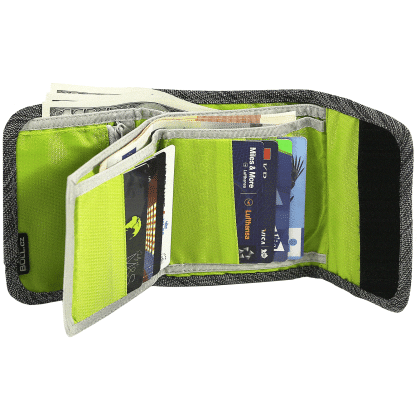 Portafoglio Boll Deluxe Wallet nero/verde Black/Lime