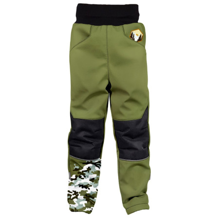 Pantaloni softshell per bambini WAMU Khaki khaki KHAKI