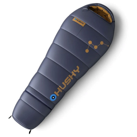 Sacco a pelo per bambino Husky Kids Magic blu/verde Blue/Mustard