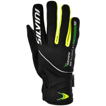 Guanti da uomo Silvini Ortles MA722 nero/giallo Black/Forest