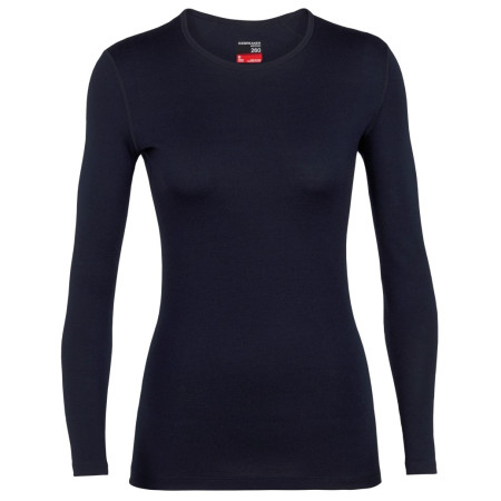 Maglietta da donna Icebreaker W's 260 Tech LS Crewe blu scuro MidnightNavy