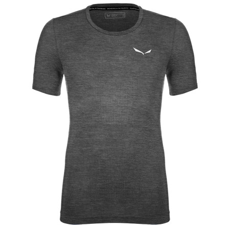 Maglietta da uomo Salewa Pedroc Amr M Seamless T-Shirt grigio scuro Black Out