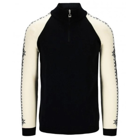 Maglione da uomo Dale of Norway Geilo Masc Sweater nero/bianco Black Offwhite