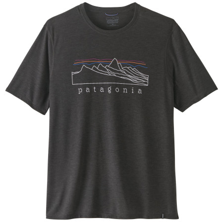 Maglietta da uomo Patagonia Men's Capilene Cool Trail Shirt - Stratapeaks nero Ink Black