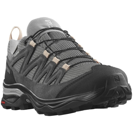 Scarpe da trekking da donna Salomon X Ward Leather Gore-Tex verde chiaro Gull / Black / Ebony