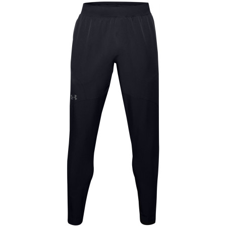 Pantaloni da uomo Under Armour UNSTOPPABLE TAPERED PANTS nero Black/Pitch Gray