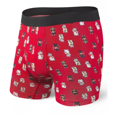Boxer Saxx Platinum Boxer Brief Fly rosso RedLuckyCat