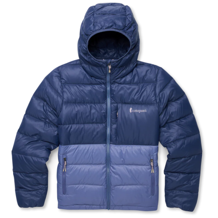 Piumino da donna Cotopaxi W'S Fuego Max Down Hooded Jacket beige/blu Dusk and Blue Smoke