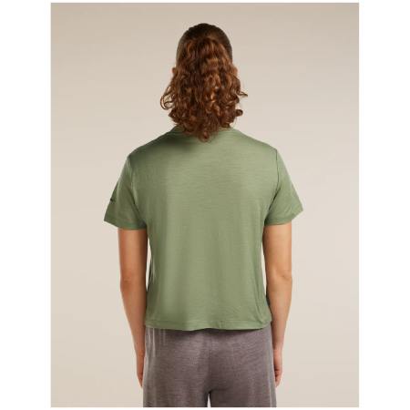 Maglietta da donna Icebreaker Merino 150 Tech Lite SS Crop Tee Seed Story