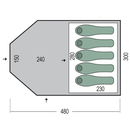 Tenda Pinguin Campus 5